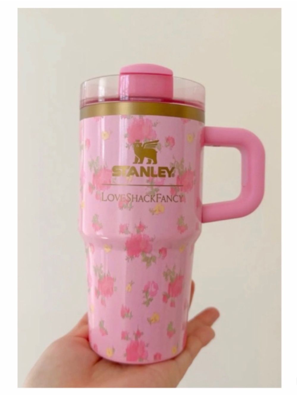 NEW Stanley x Love Shack Fancy Tumbler Ibiza Sunset Pink 20 oz Floral